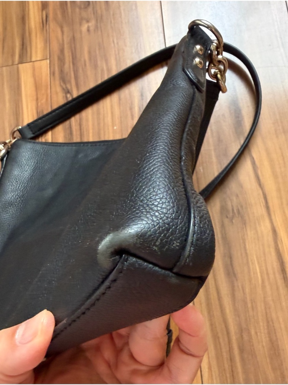 kate spade Black Leather Crossbody with Gold Hardware - Picture 8 of 9